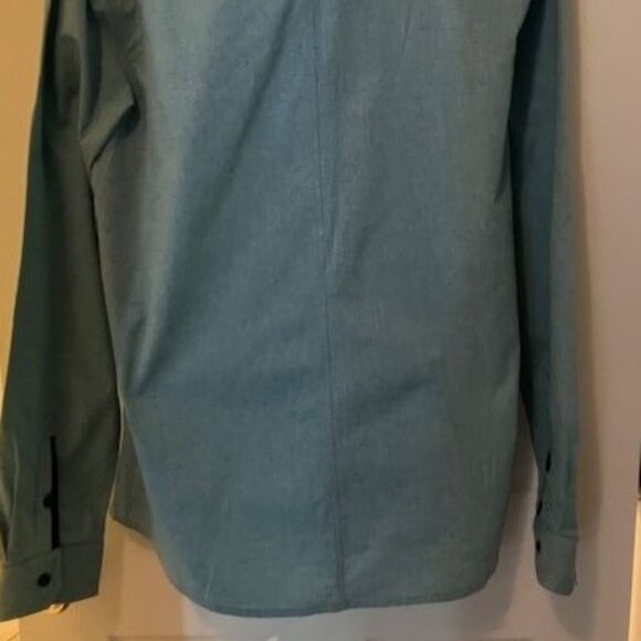 Split Bound By Name. Aqua - Button Up Men's Long Sleeve Shirt Wrinkle Free - Picture 9 of 10